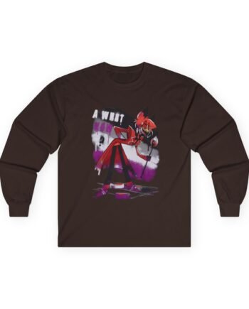 Hazbin Hotel Alastor Asexual Pride Unisex Ultra Cotton Long Sleeve Tee