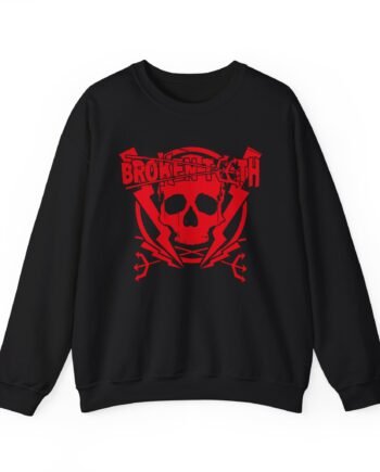 Broken Teeth Red Skull Unisex Heavy Blend™ Crewneck Sweatshirt