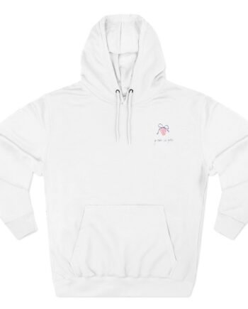 Evelyn Ha Peach Perfect Three-Panel Fleece Hoodie