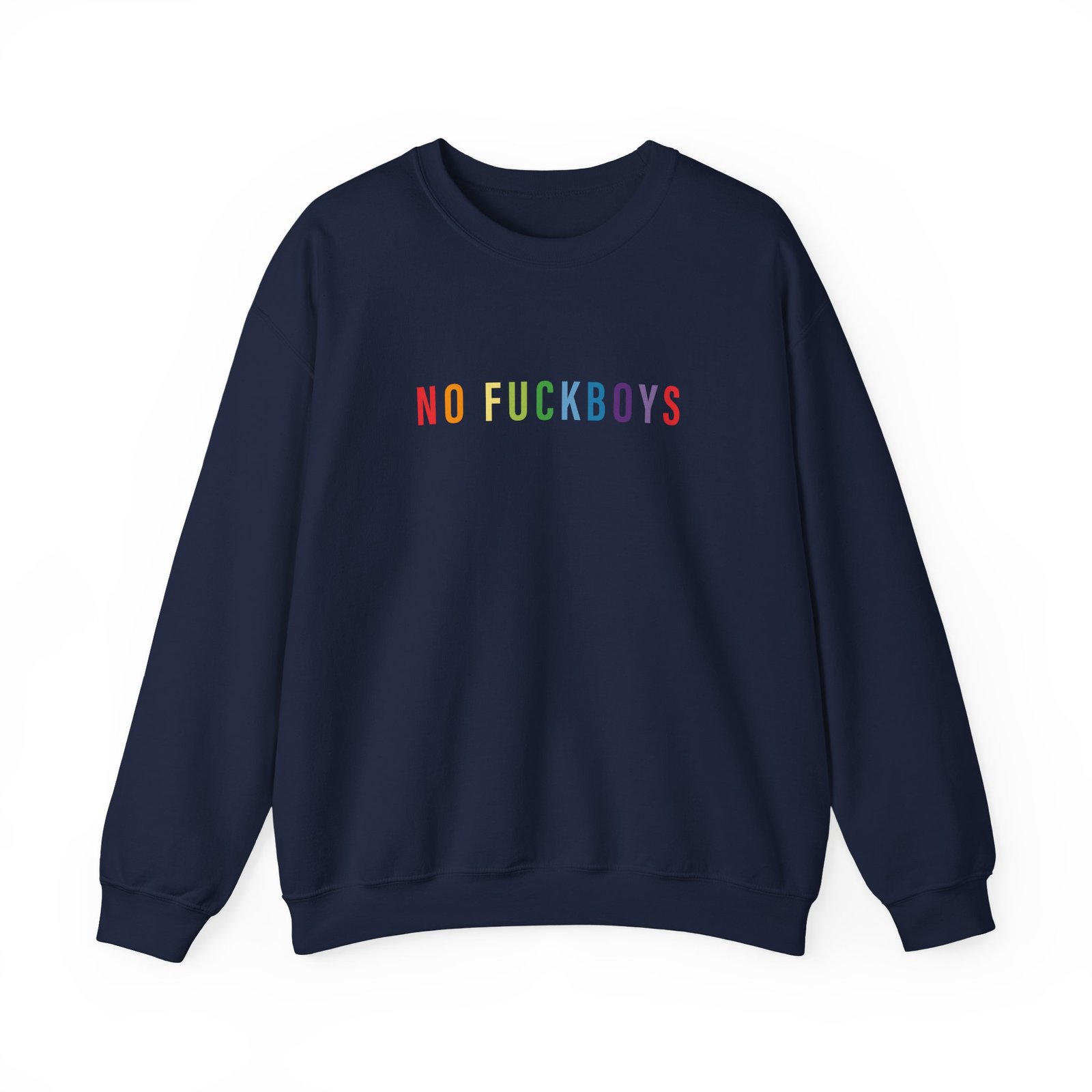 Red Handed No Fuckboys Unisex Heavy Blend Crewneck Sweatshirt