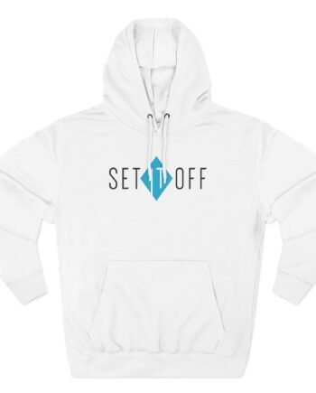 Set It Off Logo Three-Panel Fleece Hoodie