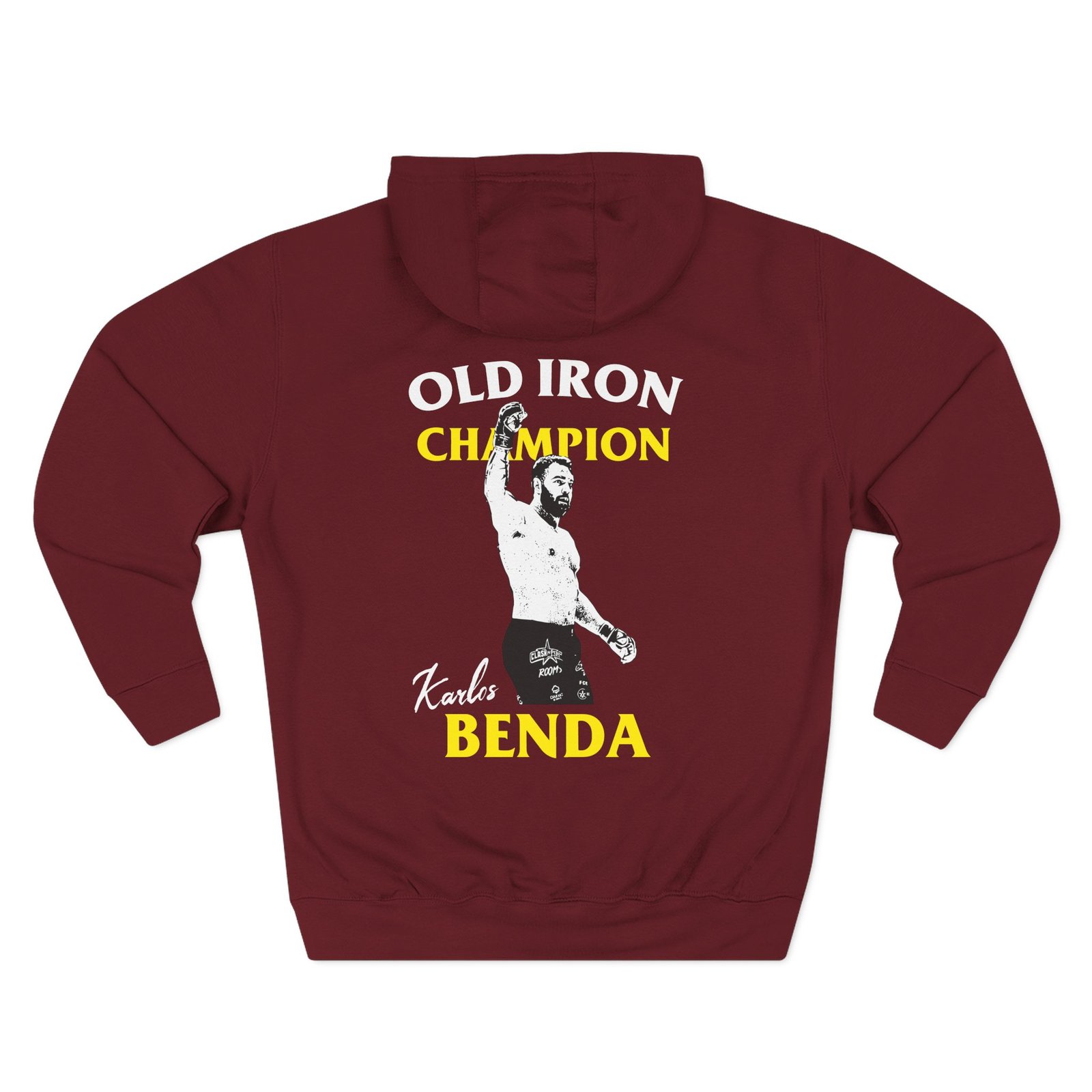 Karlos Benda Old Iron Champion Three-Panel Fleece Hoodie