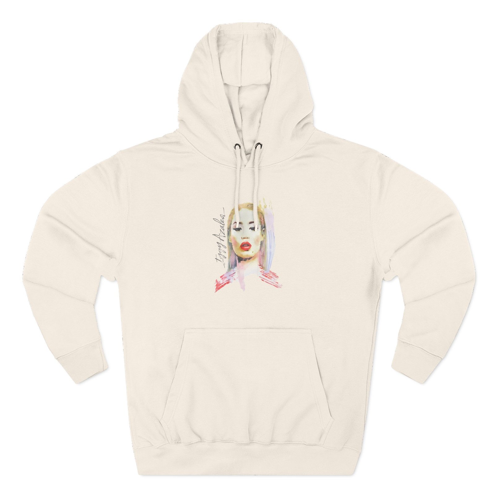 Iggy Azalea Painting Three-Panel Fleece Hoodie