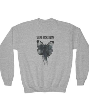 Youth Taking Back Sunday Butterfly Crewneck Sweatshirt