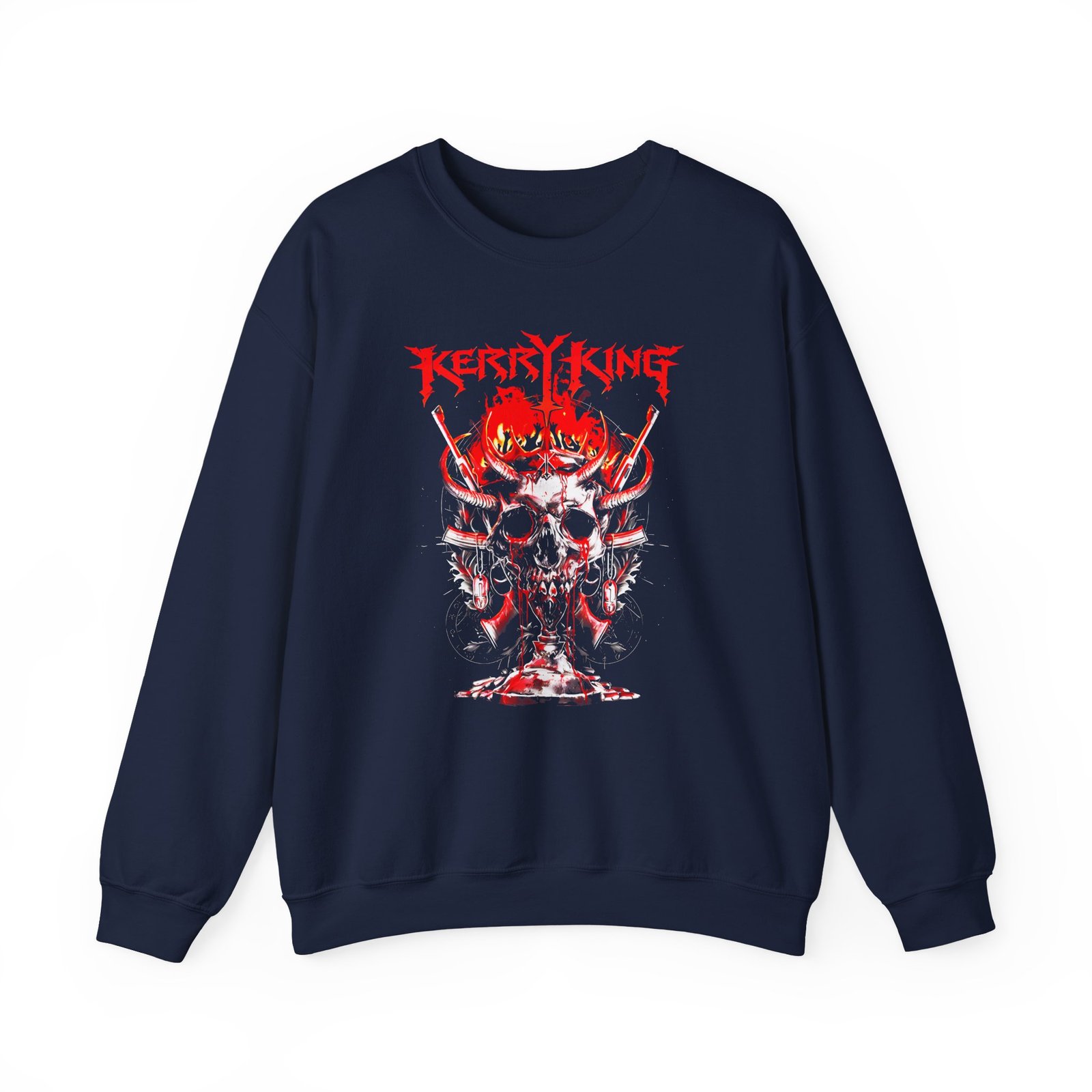 Kerry King Skull Blast Itin Unisex Heavy Blend™ Crewneck Sweatshirt