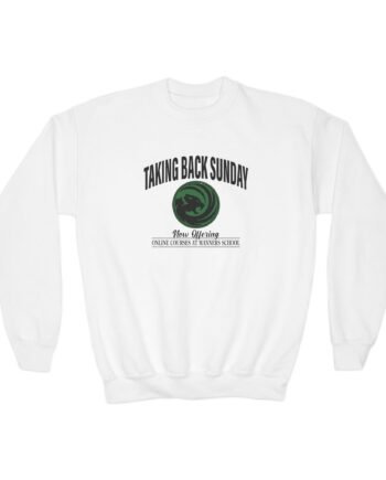 Youth Taking Back Sunday Manners School Crewneck Sweatshirt