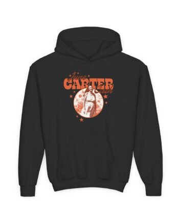 Youth Johnny Cash June Carter Cash Portrait Heavy Blend Hooded Sweatshirt