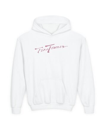 Youth Tina Turner Cursive Script Heavy Blend Hooded Sweatshirt