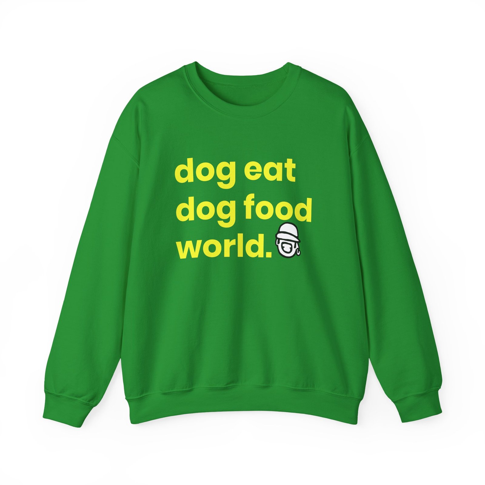 Niko B Dog Eat Dog Food World Unisex Heavy Blend™ Crewneck Sweatshirt