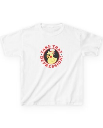 Kids Hazbin Hotel Take That Depression Girls Heavy Cotton™ Tee