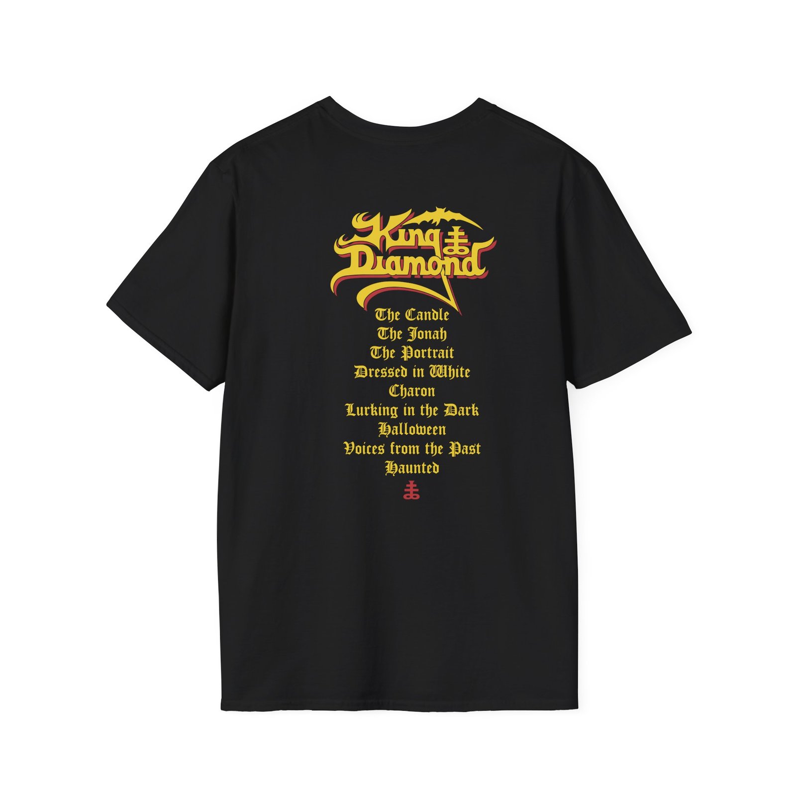 King Diamond Fatal Portrait Tracklist Unisex Softstyle T-Shirt
