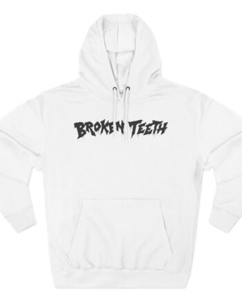 Broken Teeth Three-Panel Fleece Hoodie