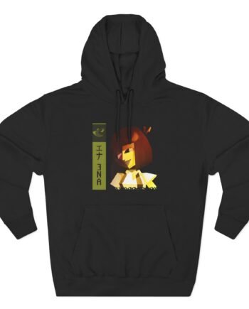 Ena Aesthetic Three-Panel Fleece Hoodie