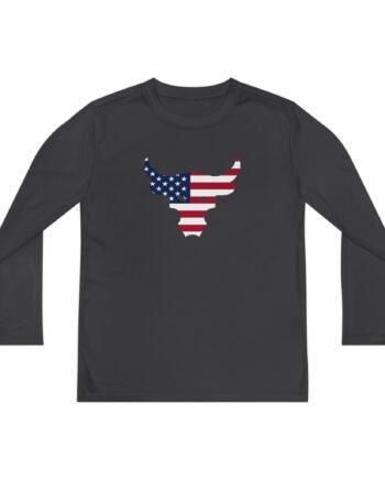 Youth Dwayne Johnson Project Rock Freedom Bull Long Sleeve Competitor Tee