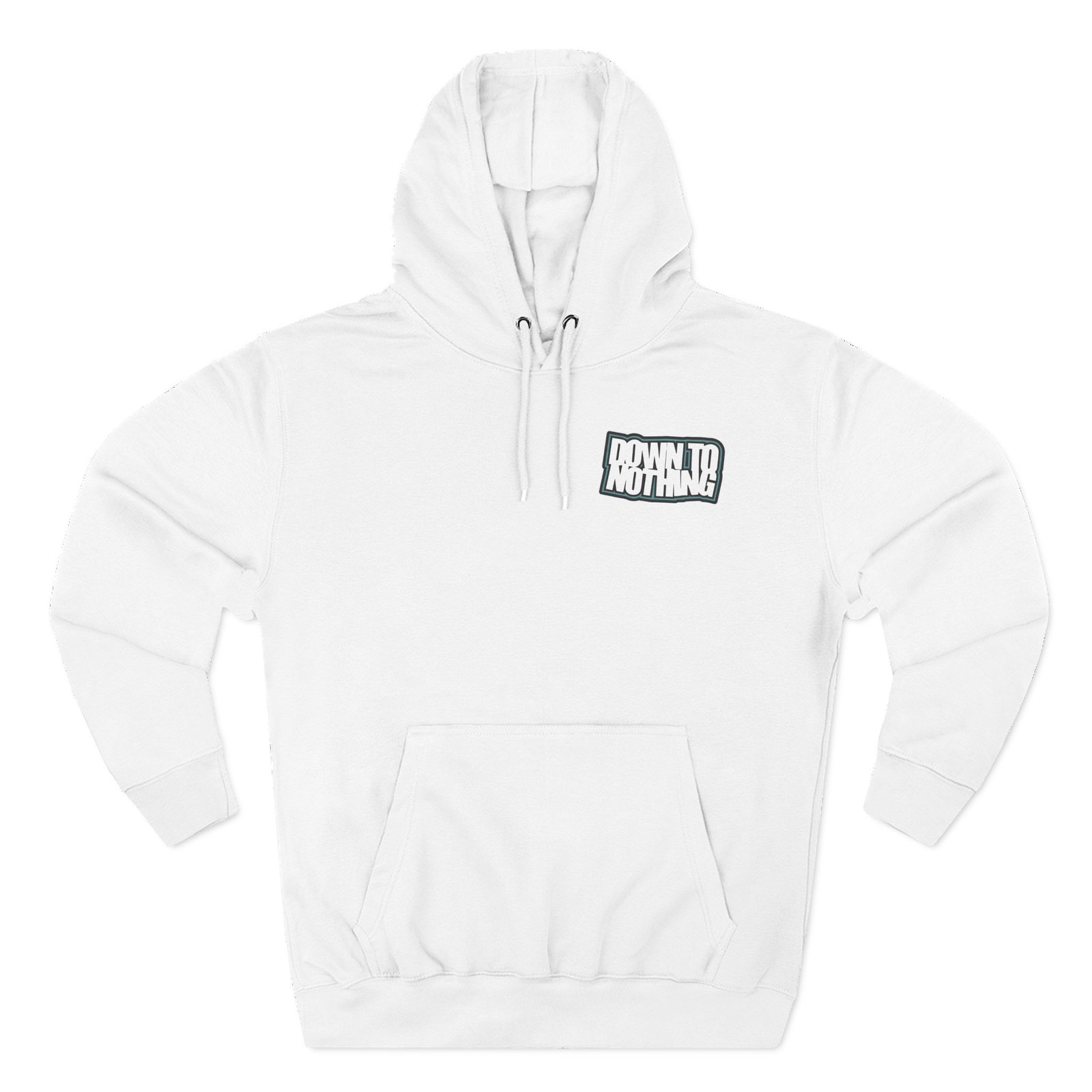 Down to Nothing Stacked Logo Three-Panel Fleece Hoodie