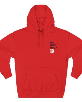 No Need Orga Claim Three-Panel Fleece Hoodie