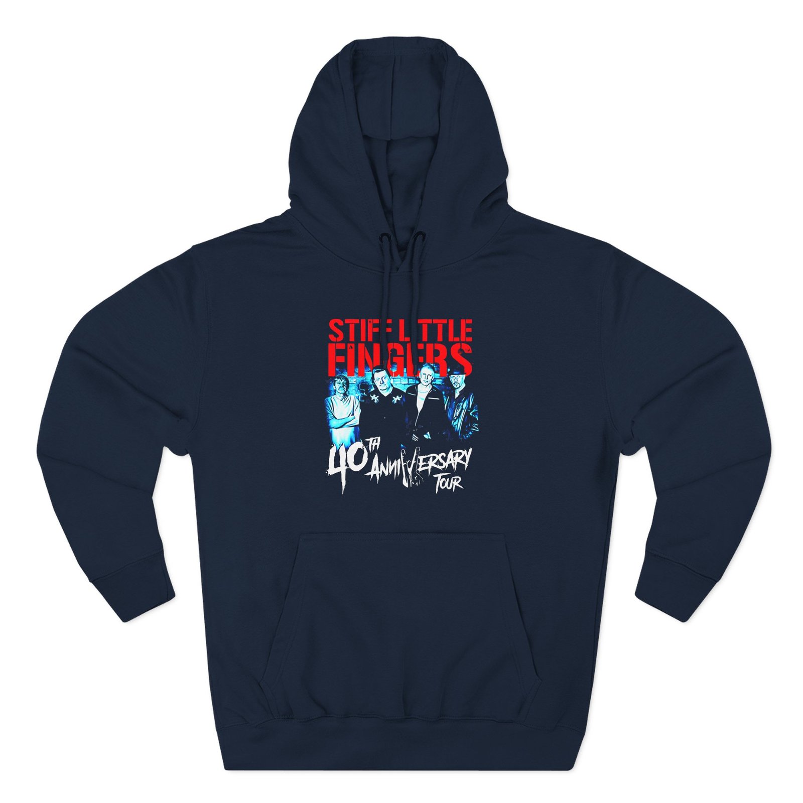 Stiff Little Fingers Tour Three-Panel Fleece Hoodie