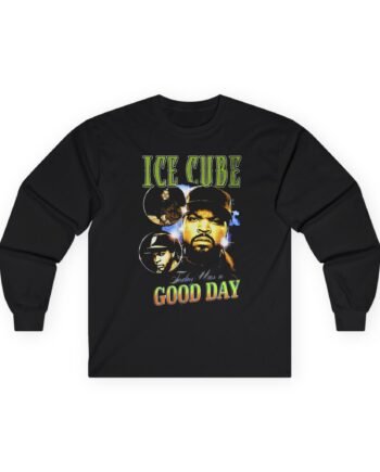 Ice Cube Good Day Photo Collage Unisex Ultra Cotton Long Sleeve Tee