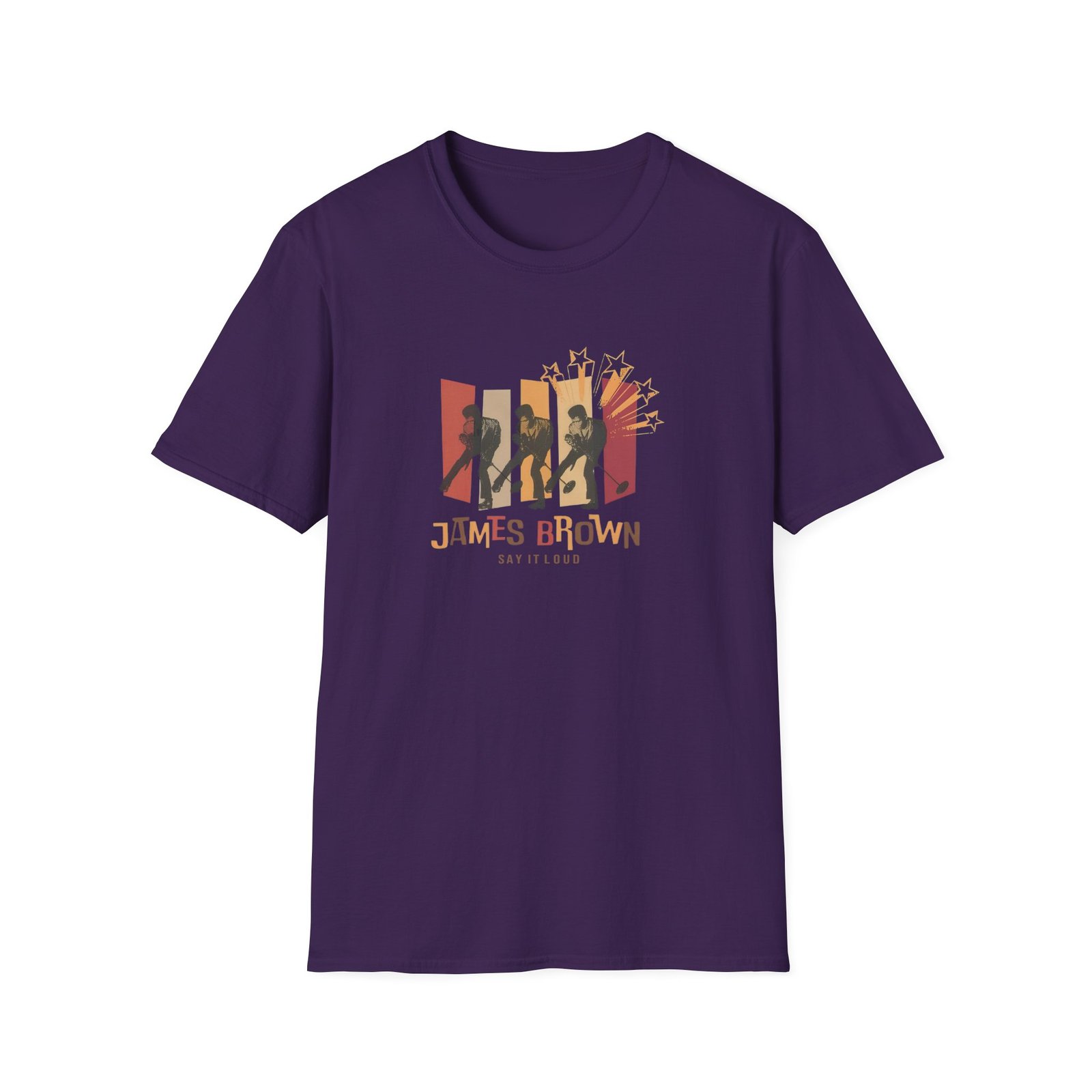 James Brown Say It Loud Crooner Unisex Softstyle T-Shirt