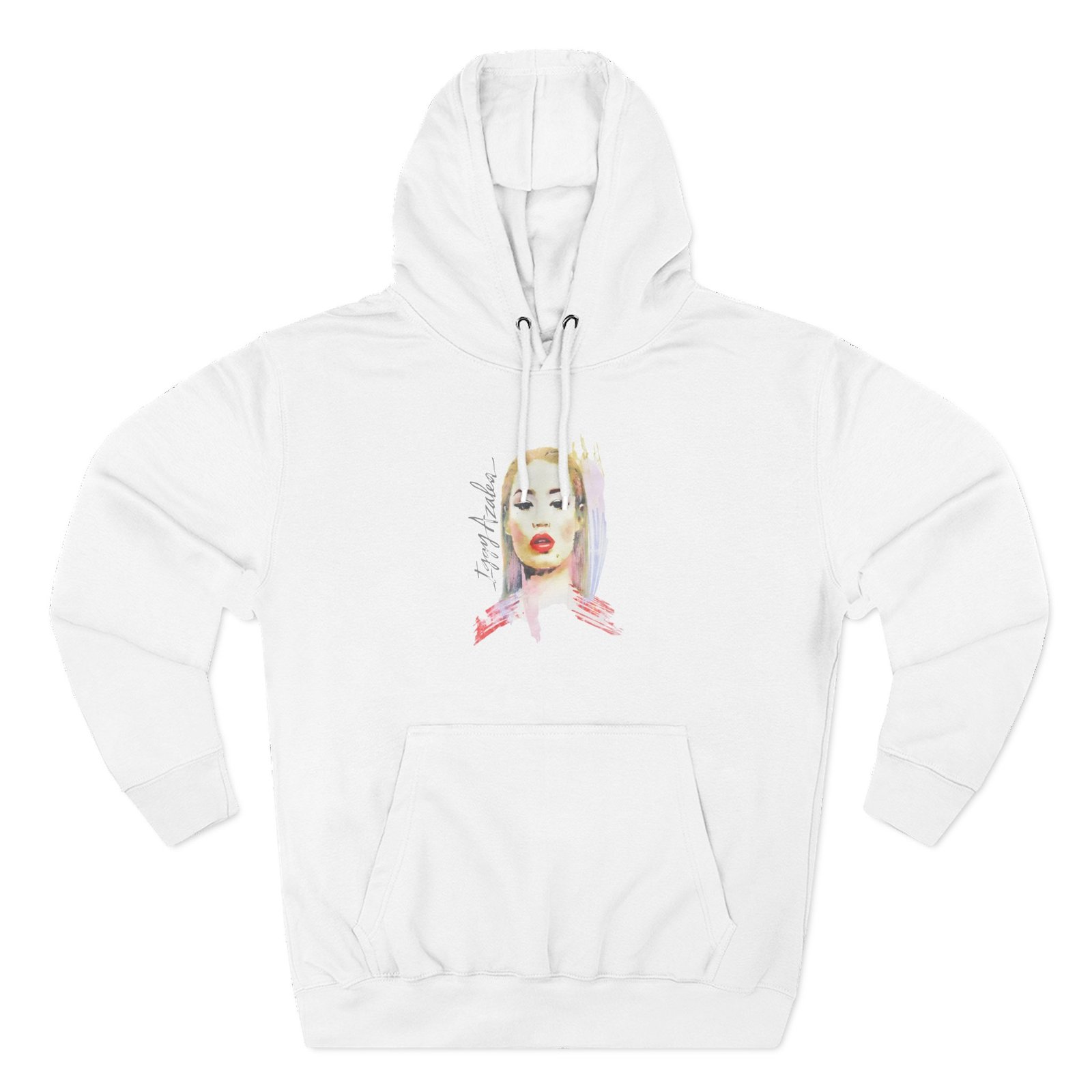 Iggy Azalea Painting Three-Panel Fleece Hoodie