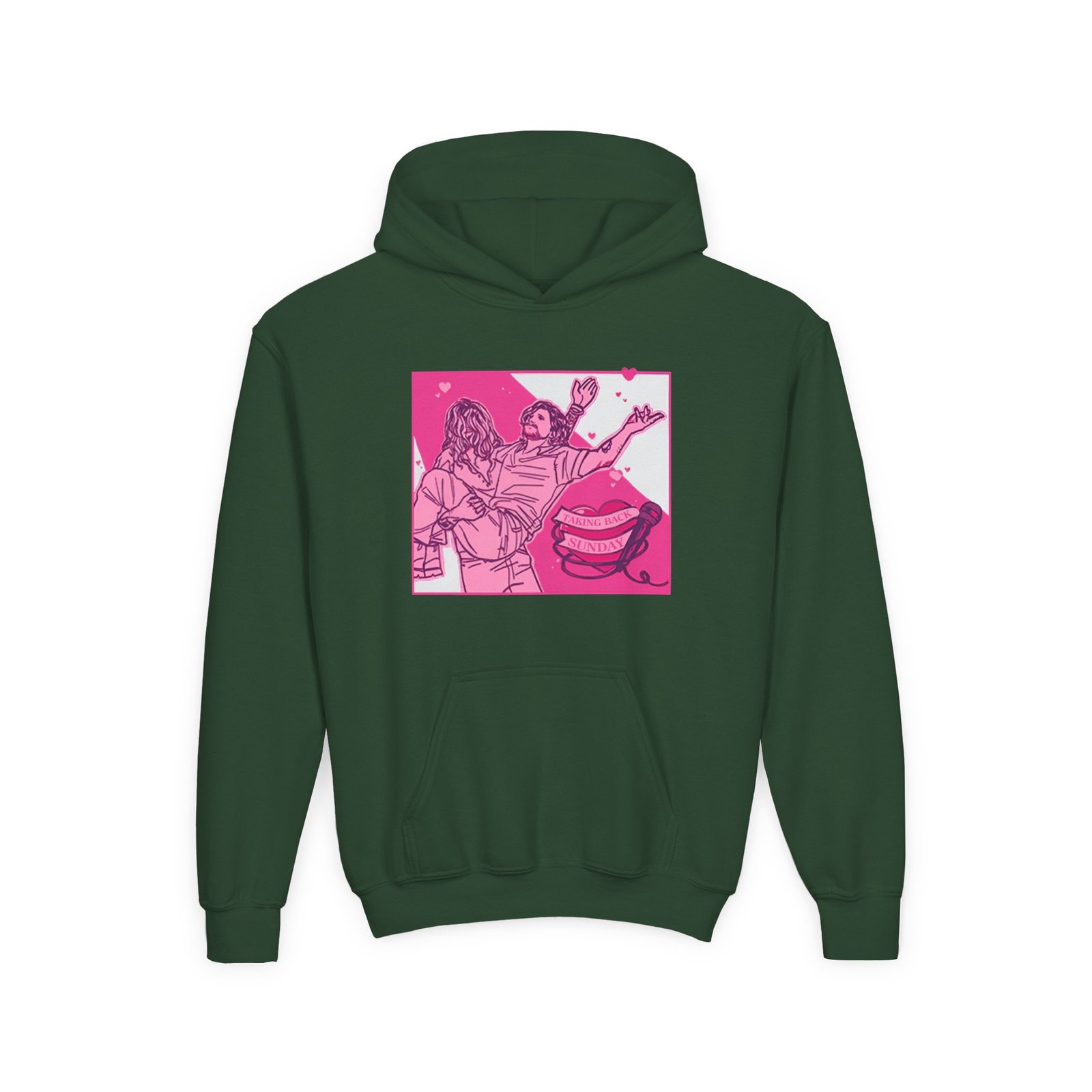 Youth Taking Back Sunday Valentine's Day Heavy Blend Hooded Sweatshirt