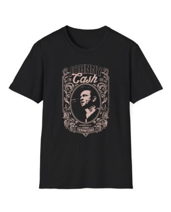 Johnny Cash Nashville Portrait Unisex Softstyle T-shirt