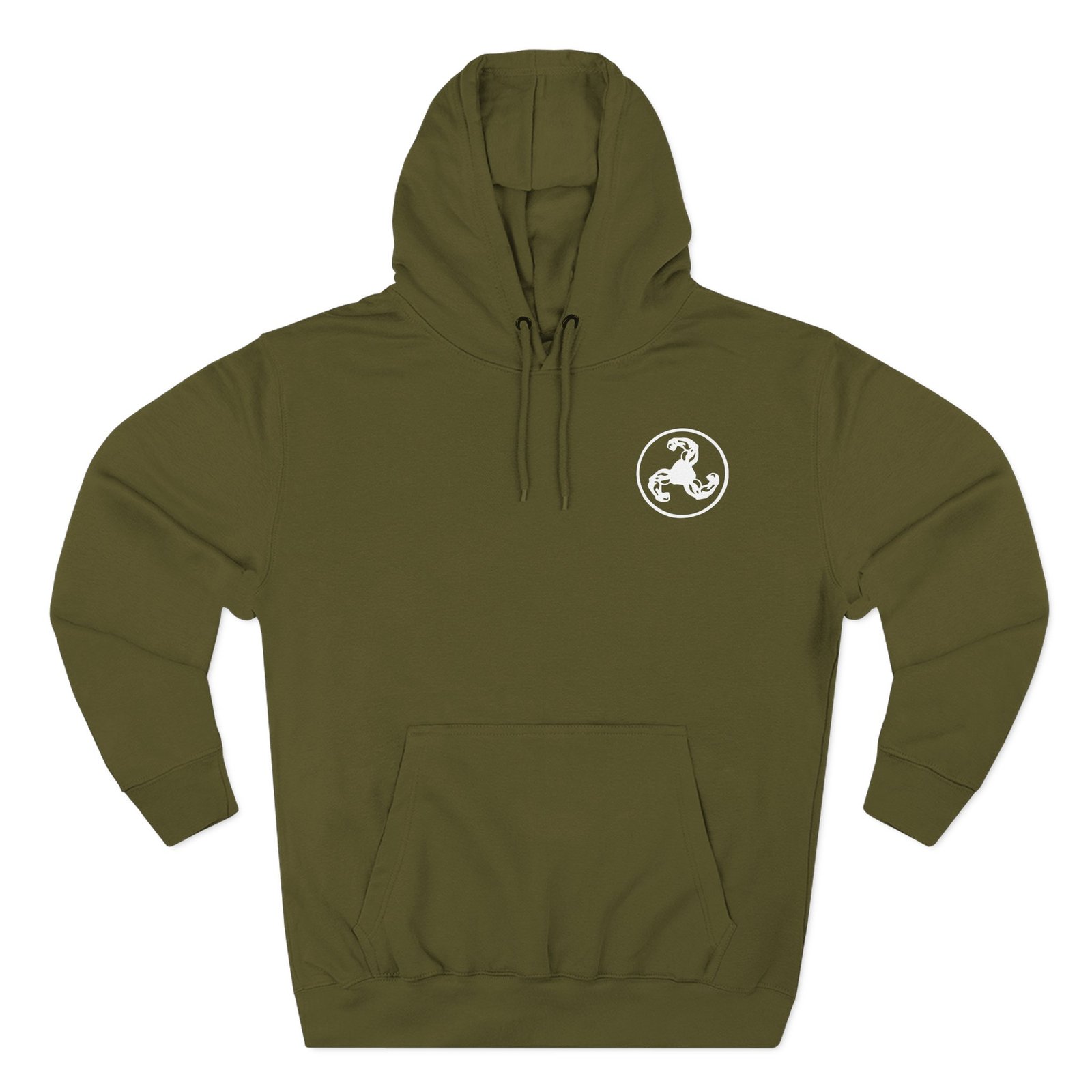 Bicep Logo Three-Panel Fleece Hoodie