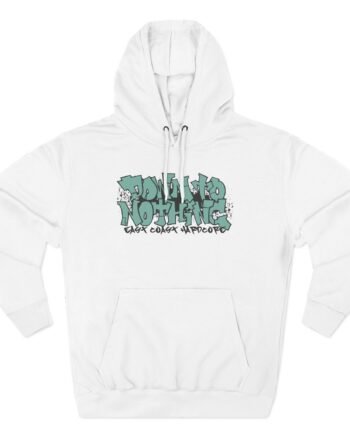 Down to Nothing Graf Three-Panel Fleece Hoodie