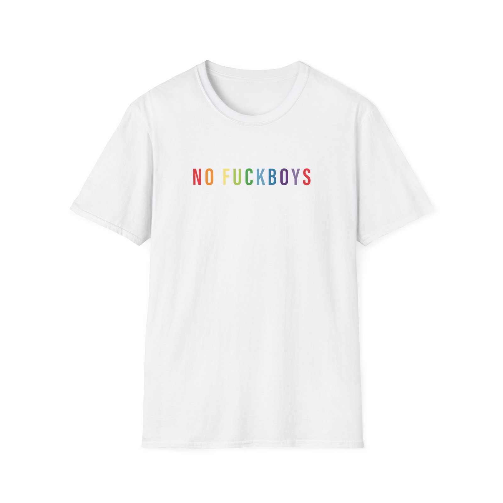 Red Handed No Fuckboys Unisex Softstyle T-shirt