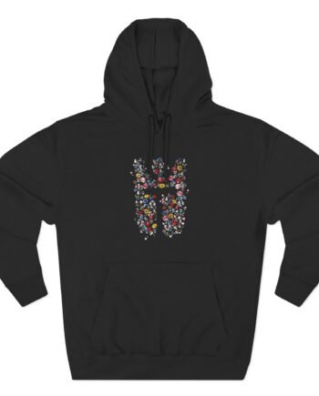 Teeqo Three-Panel Fleece Hoodie
