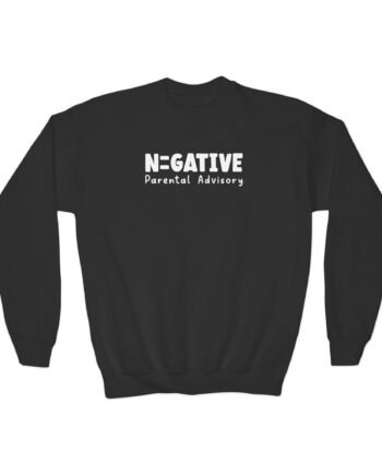 Youth Corey Scherer Negative Parental Advisory Crewneck Sweatshirt