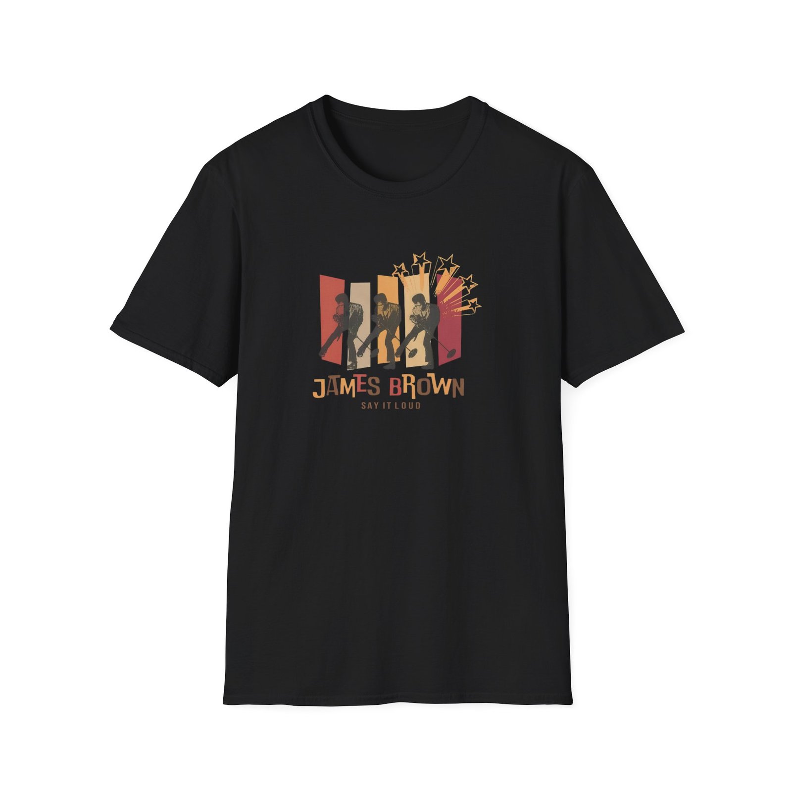 James Brown Say It Loud Crooner Unisex Softstyle T-Shirt