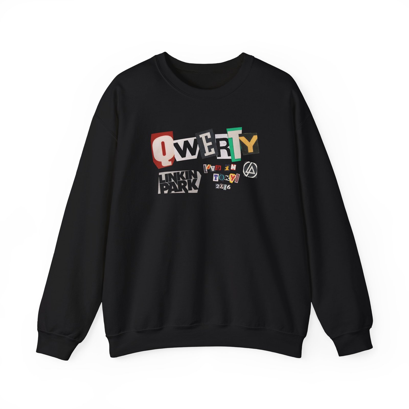 Linkin Park Qwerty Ransom Note Unisex Heavy Blend™ Crewneck Sweatshirt
