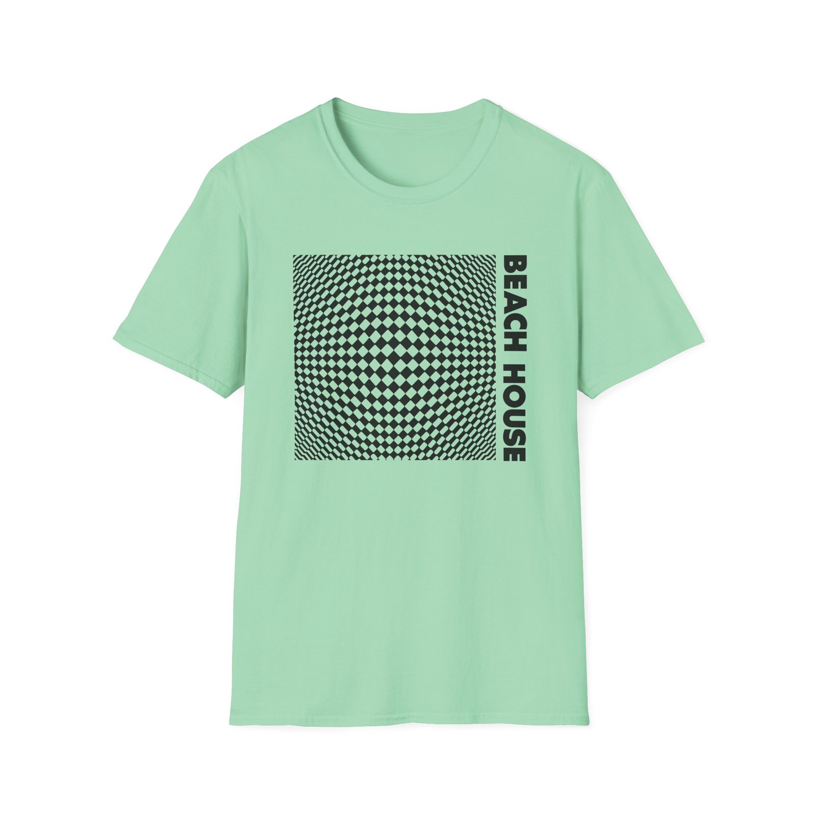 Beach House 7 Op Art Unisex Softstyle T-Shirt
