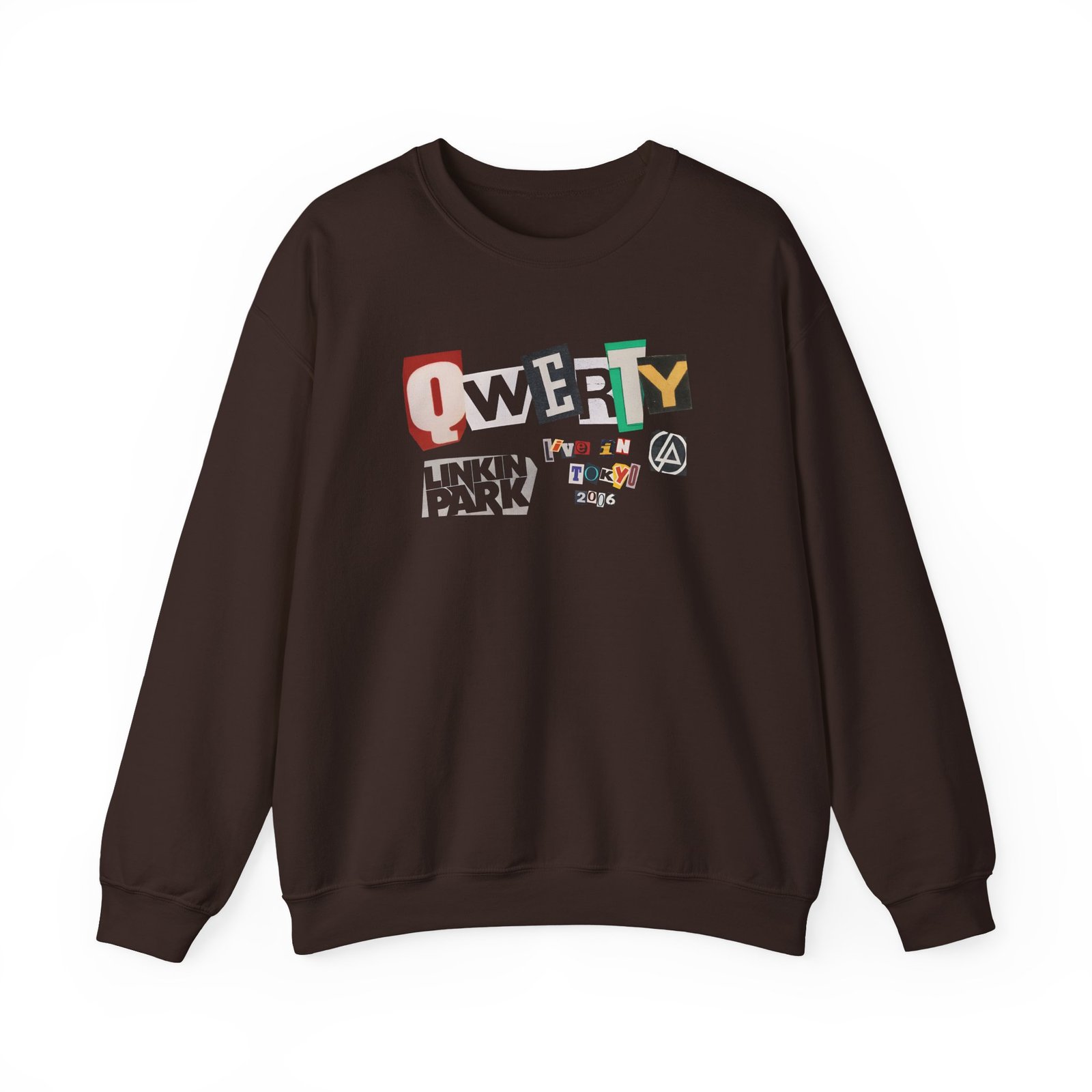 Linkin Park Qwerty Ransom Note Unisex Heavy Blend™ Crewneck Sweatshirt