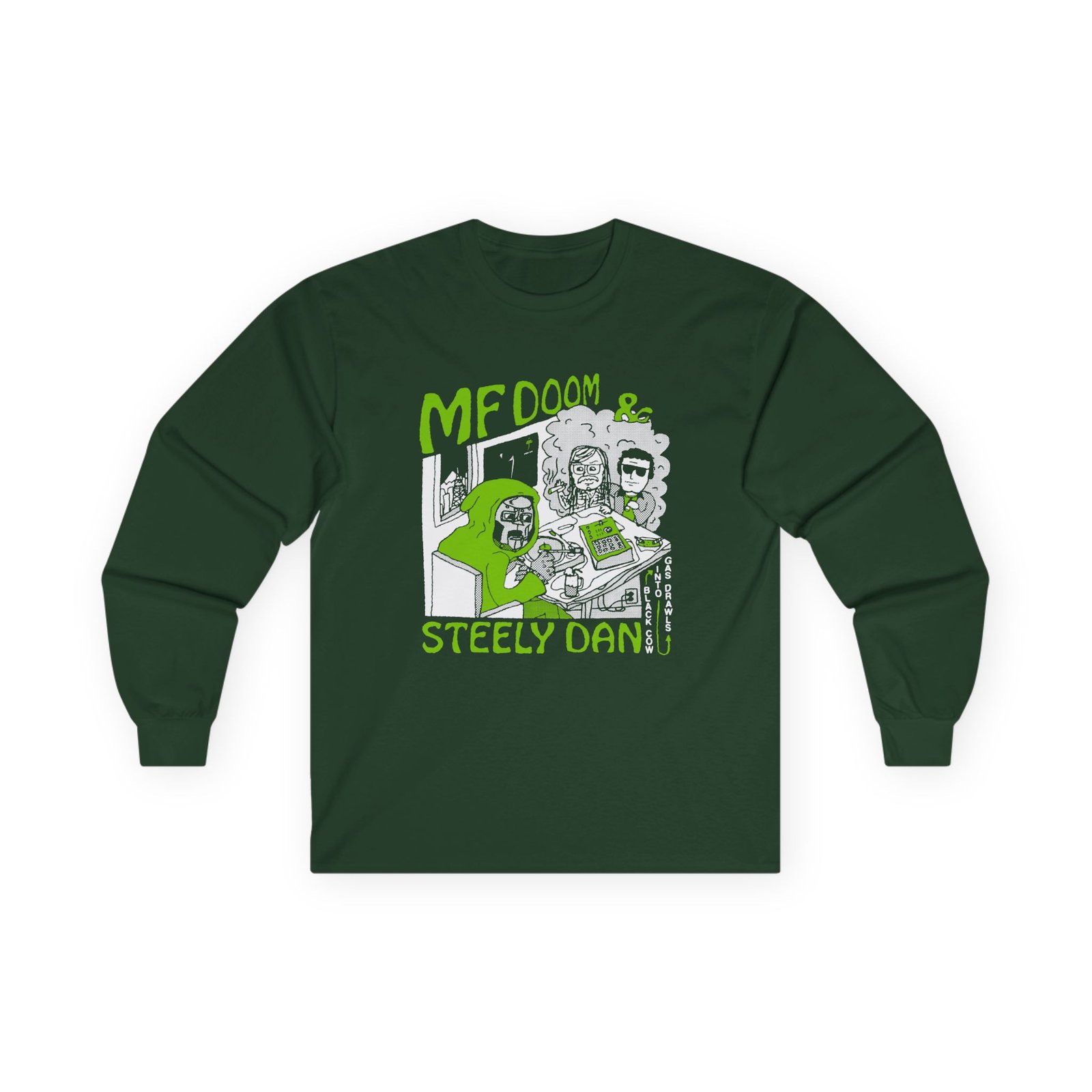 Steely Dan Black Cow Into Gas Drawls Unisex Ultra Cotton Long Sleeve Tee