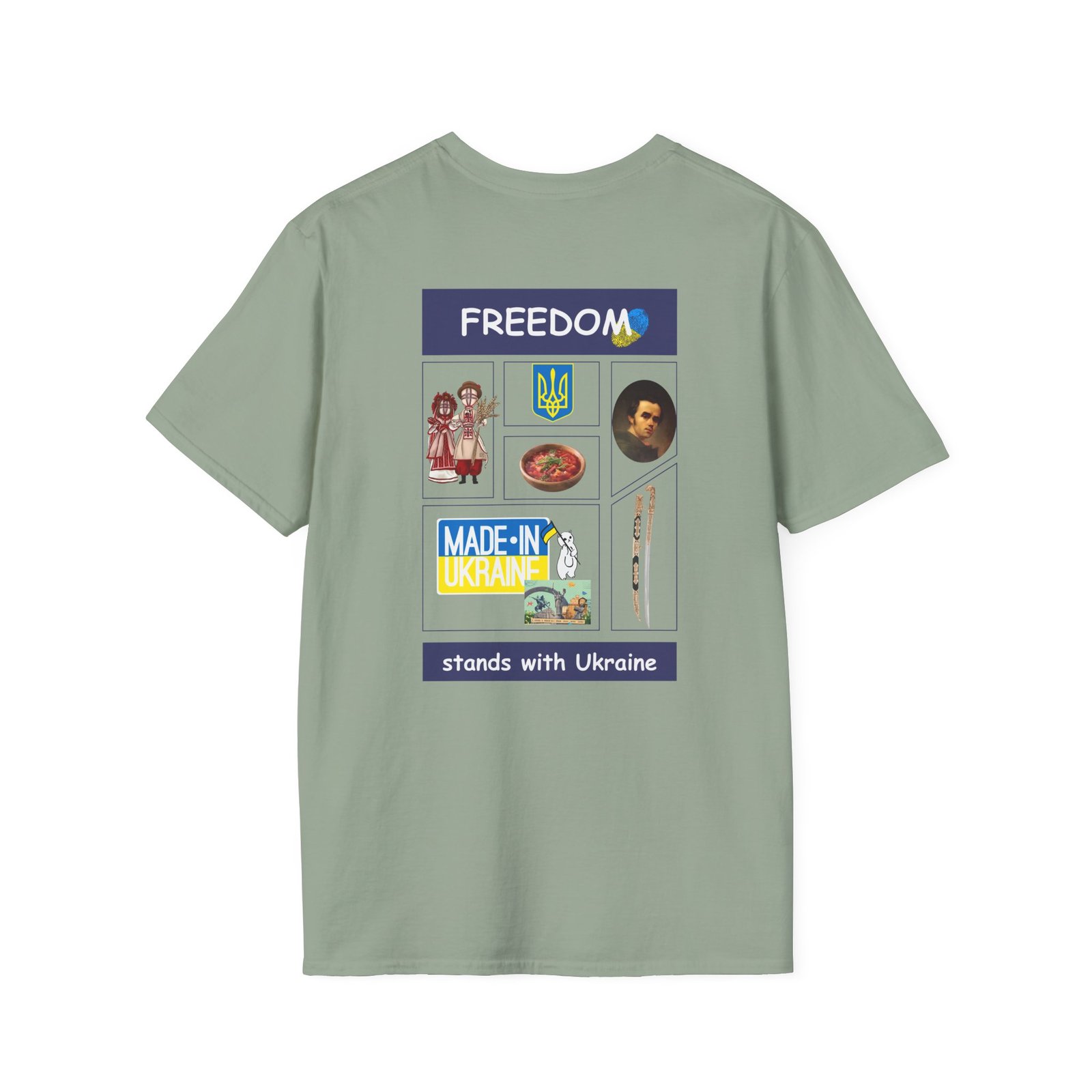 Ukraine - Freedom stands with Ukraine Unisex Softstyle T-Shirt