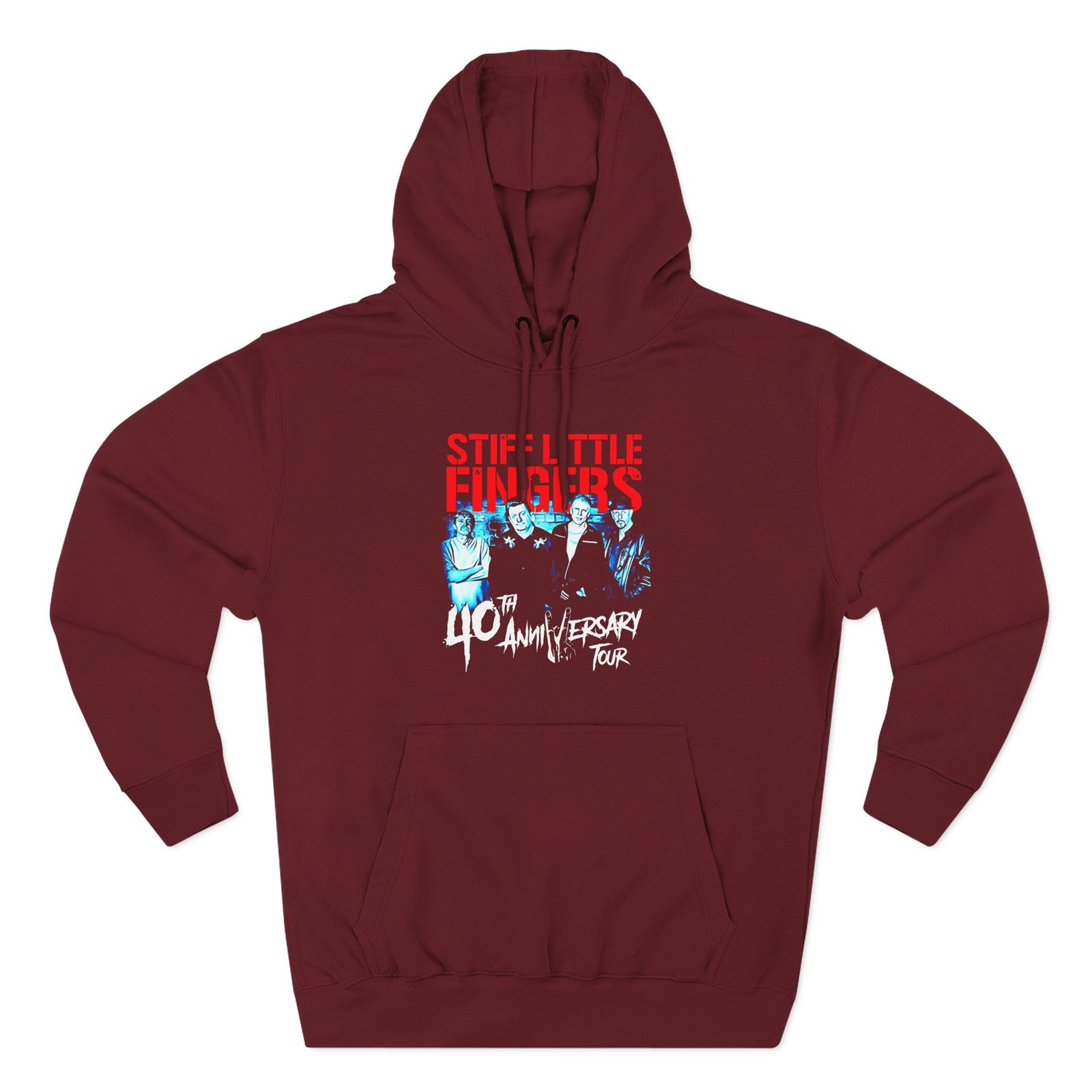 Stiff Little Fingers Tour Three-Panel Fleece Hoodie