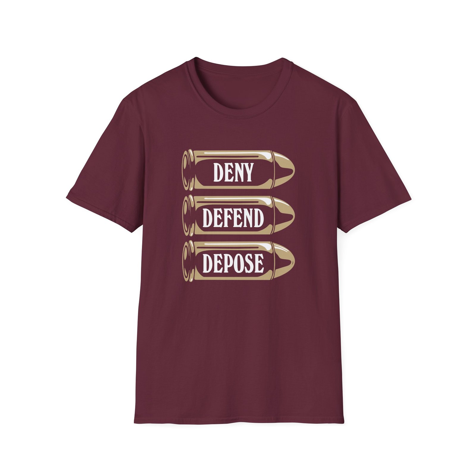 Deny Defend Depose Unisex Softstyle T-Shirt