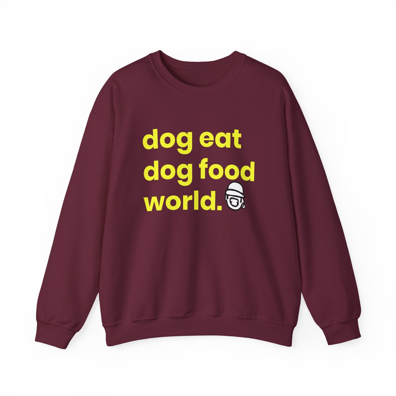 Niko B Dog Eat Dog Food World Unisex Heavy Blend™ Crewneck Sweatshirt
