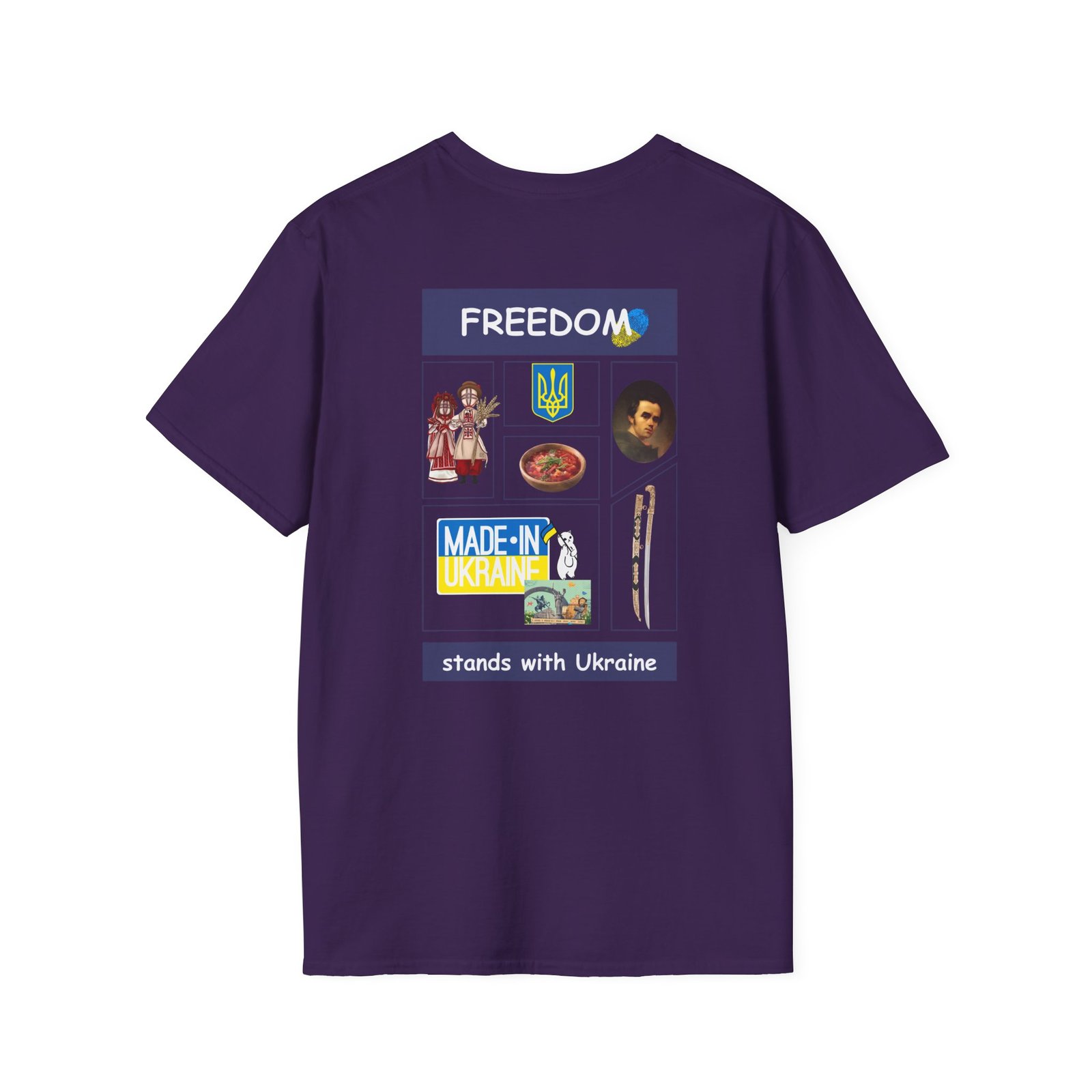 Ukraine - Freedom stands with Ukraine Unisex Softstyle T-Shirt