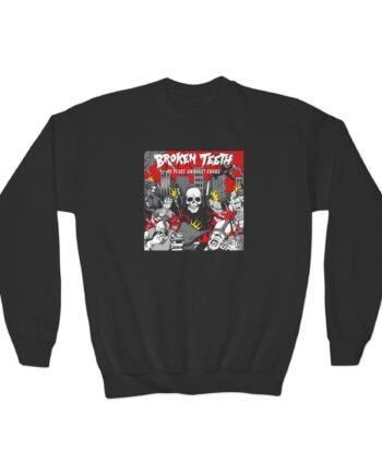 Youth Broken Teeth at Peace Amongst Chaos Crewneck Sweatshirt