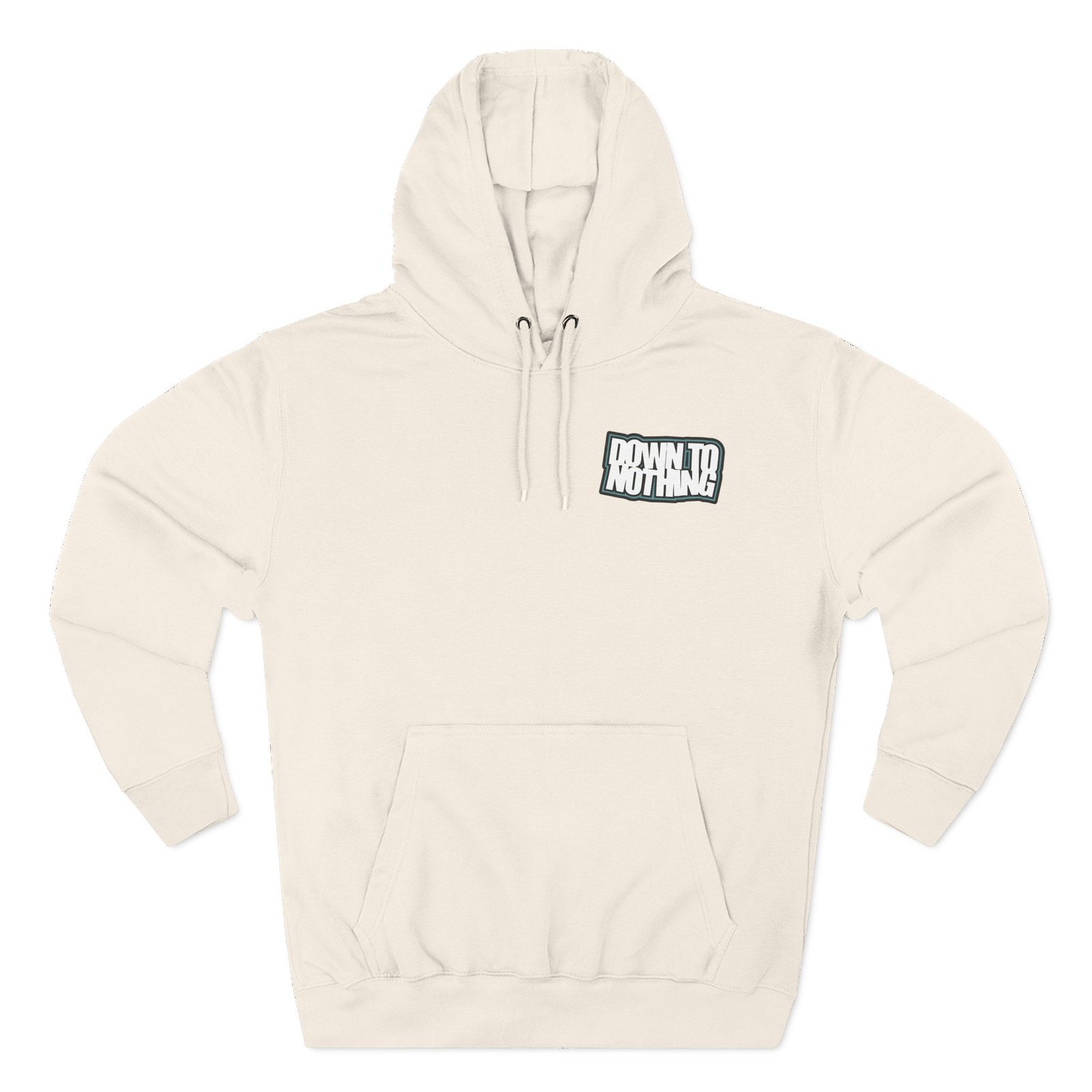 Down to Nothing Stacked Logo Three-Panel Fleece Hoodie