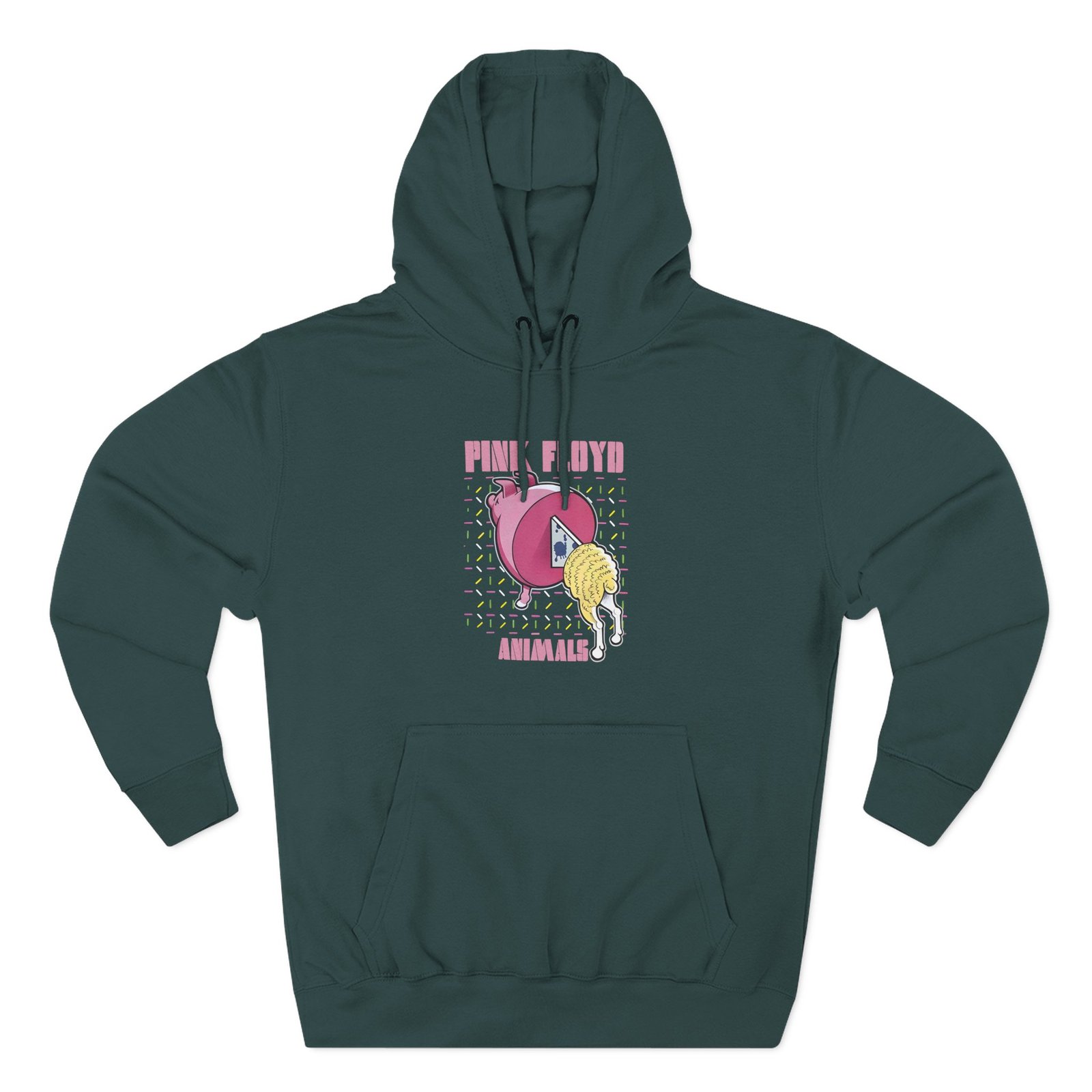 Pink Floyd Animals Oink Oink Three-Panel Fleece Hoodie