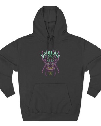 Polyphia Neon Beetle Three-panel Fleece Hoodie