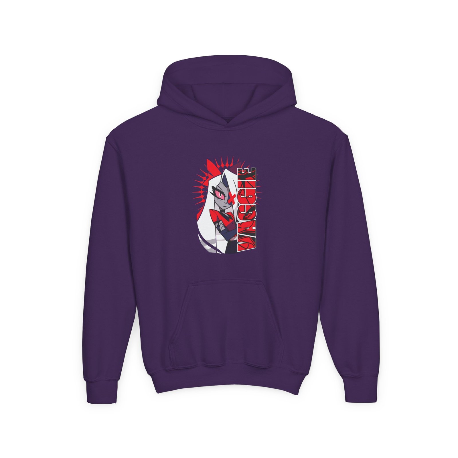 Youth Hazbin Hotel Vaggie Heavy Blend Hooded Sweatshirt