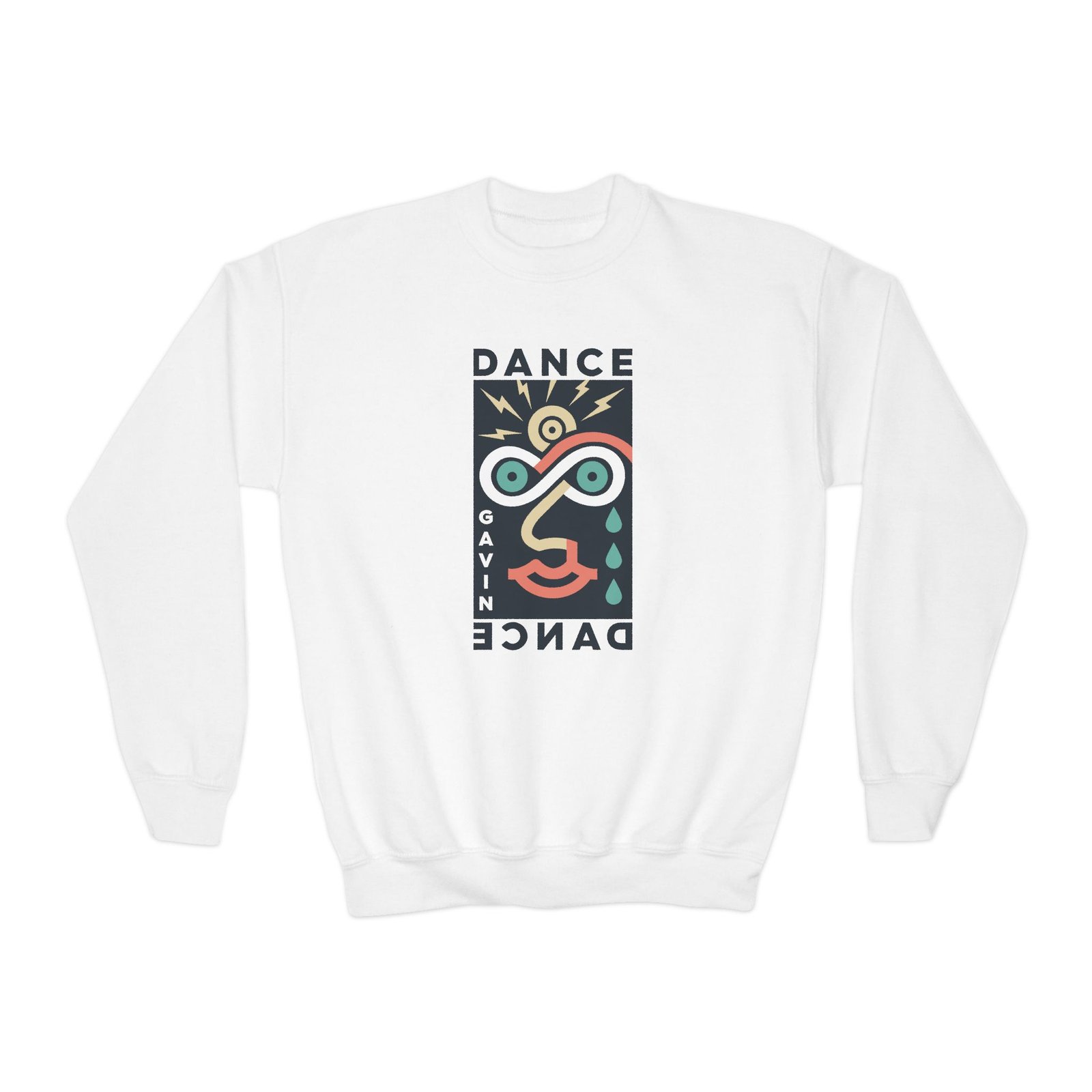 Youth Dance Gavin Dance 8 Faces Crewneck Sweatshirt