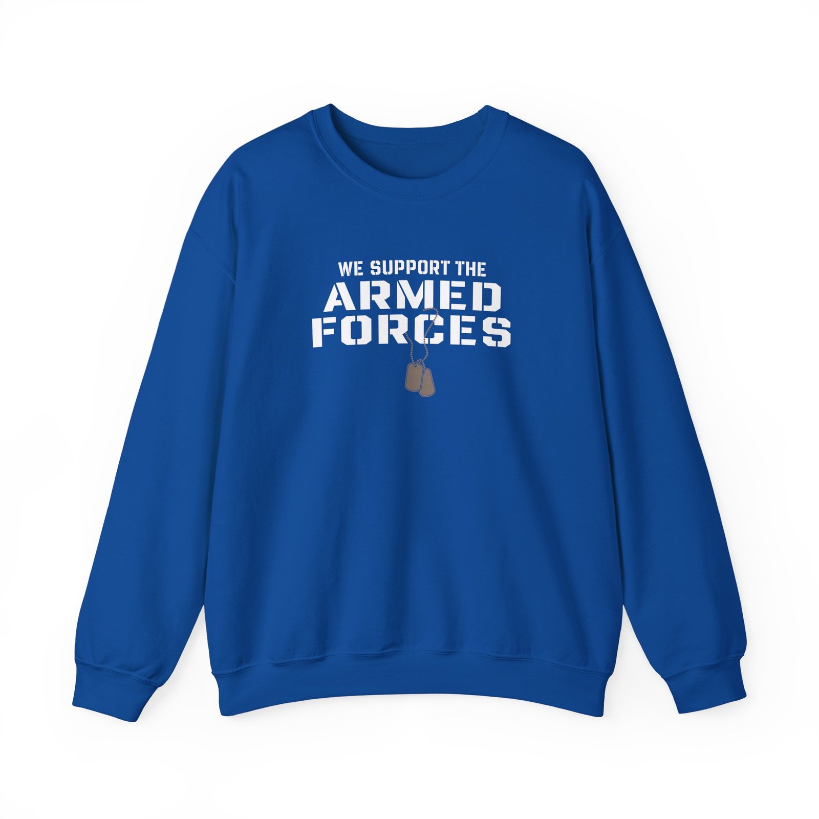 Valuetainment We Support the Armed Forces Unisex Heavy Blend™ Crewneck Sweatshirt