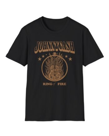 Johnny Cash Guitar Ring of Fire Unisex Softstyle T-Shirt