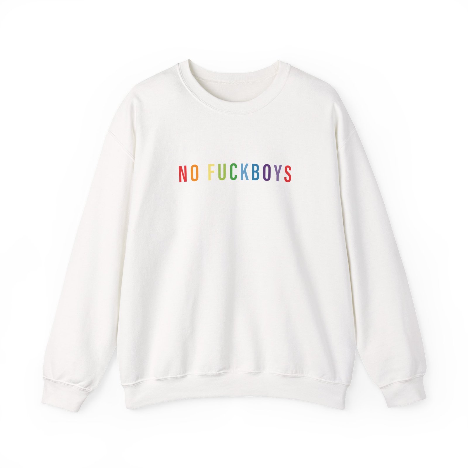 Red Handed No Fuckboys Unisex Heavy Blend Crewneck Sweatshirt